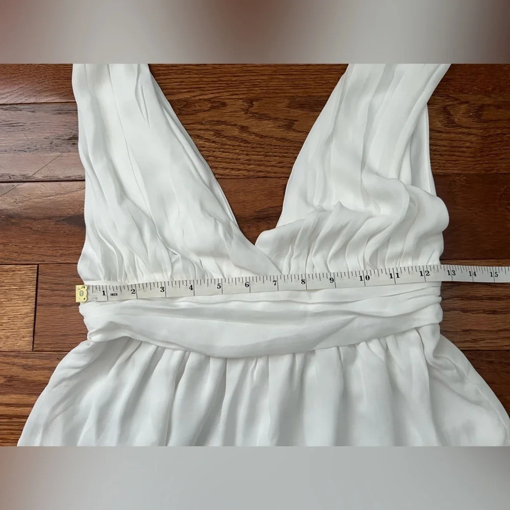 LULUS My Joy White Peplum Top Sz S - Picture 11 of 11